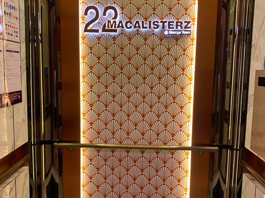 Lift lobby at 22 Macalisterz