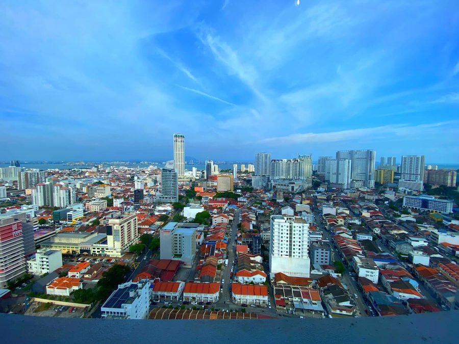 View over George Town towards KOMTAR