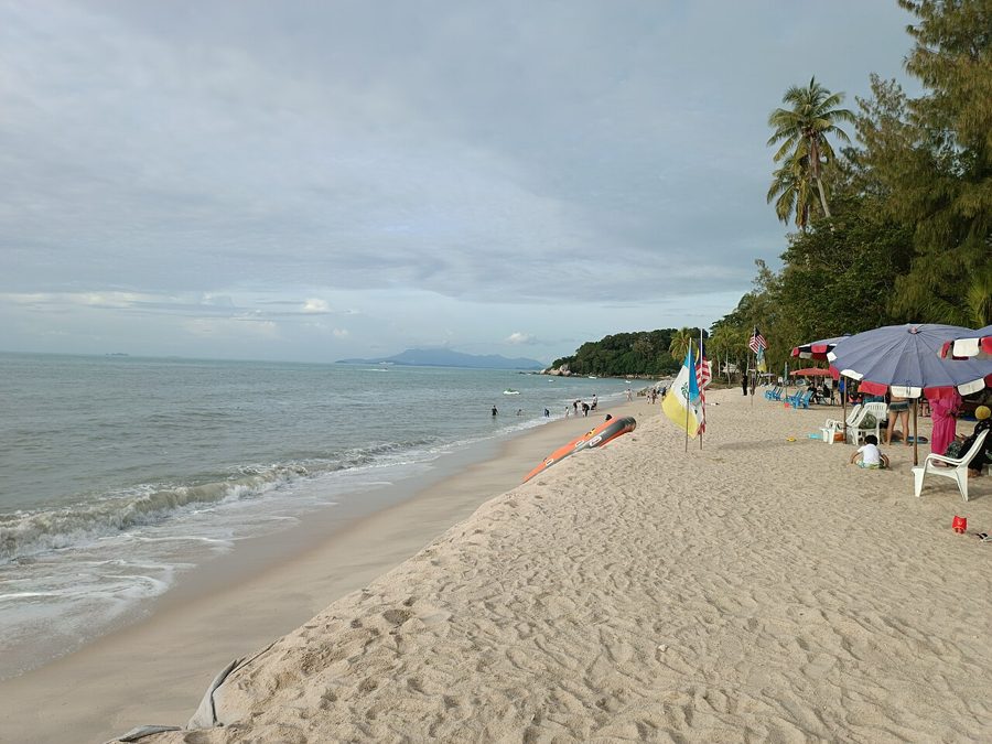 Sandy beach at Batu Ferringhi